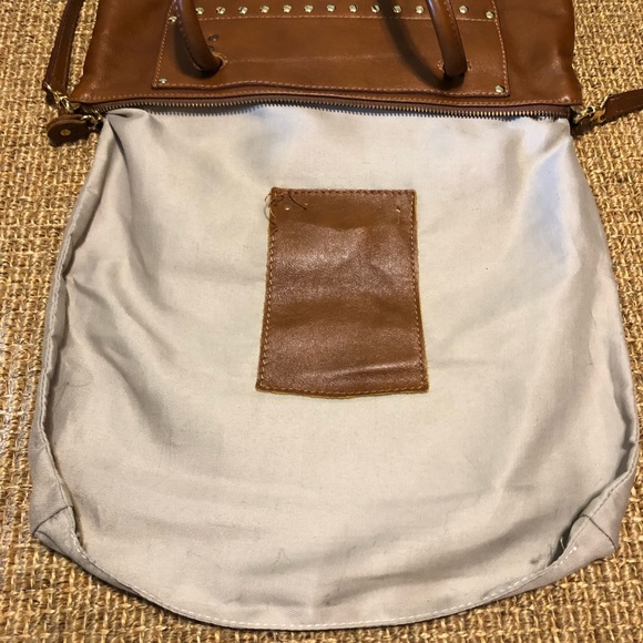 Regina Italian Leather Large Studded Tote/Shoulder Bag - Picture 7 of 14